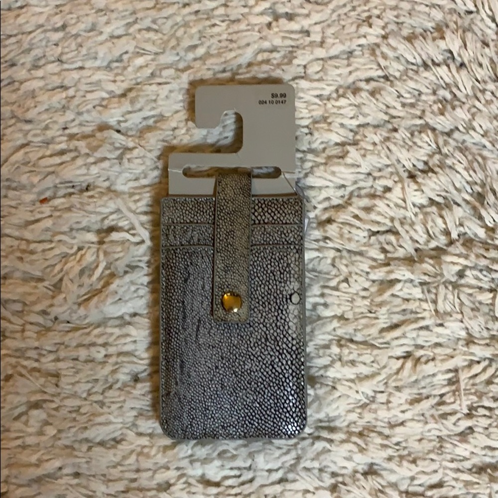 Black Gray Snakeskin iPhone 5 Card Case